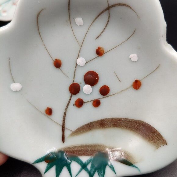 Vintage Card Suit Shaped Appetizer Plates Japan Trinket Dishes Lot of 3 - Picture 12 of 13